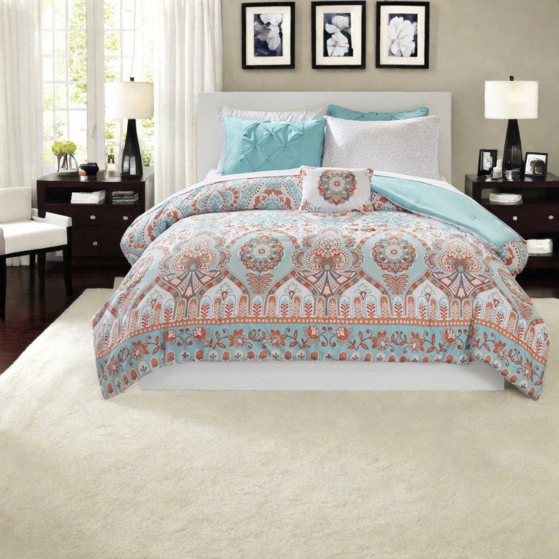 Ensemble de literie Boho Aqua