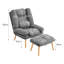 Melisenda Upholstered Accent Chair with Footstool