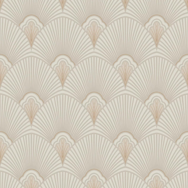 Sublime Art Deco Geometric Wallpaper, Beige