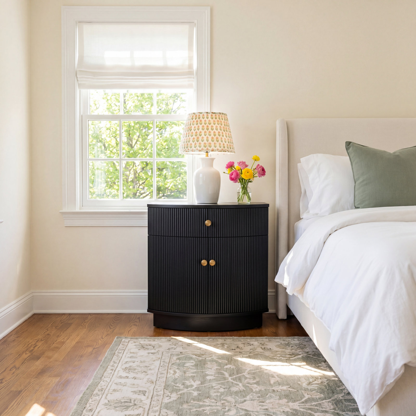 Erinn 1 - Drawer Nightstand, Black
