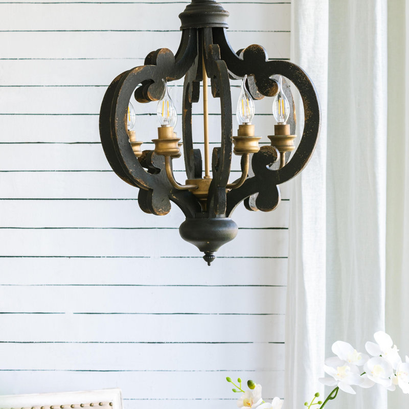 Cheree 6 - Light Novelty Chandelier, Black