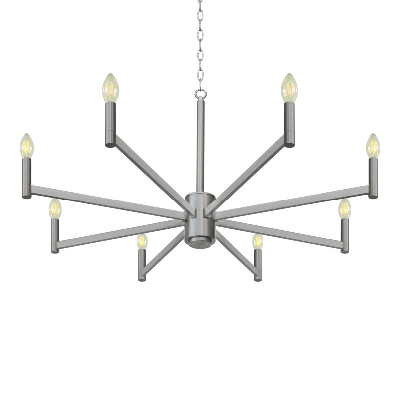 Plafonnier lustre 8 lumières Cowart