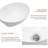 16" X 13" X 5.5" White Oval Ceramic Countertop Bathroom Vanity Vessel Sink