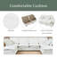 Grand canapé modulaire double en forme de U à double couche, libérable 6 places combinables avec fonction de rangement, convertible en canapé-lit, parfait pour les salons, les bureaux et les appartements-772201082