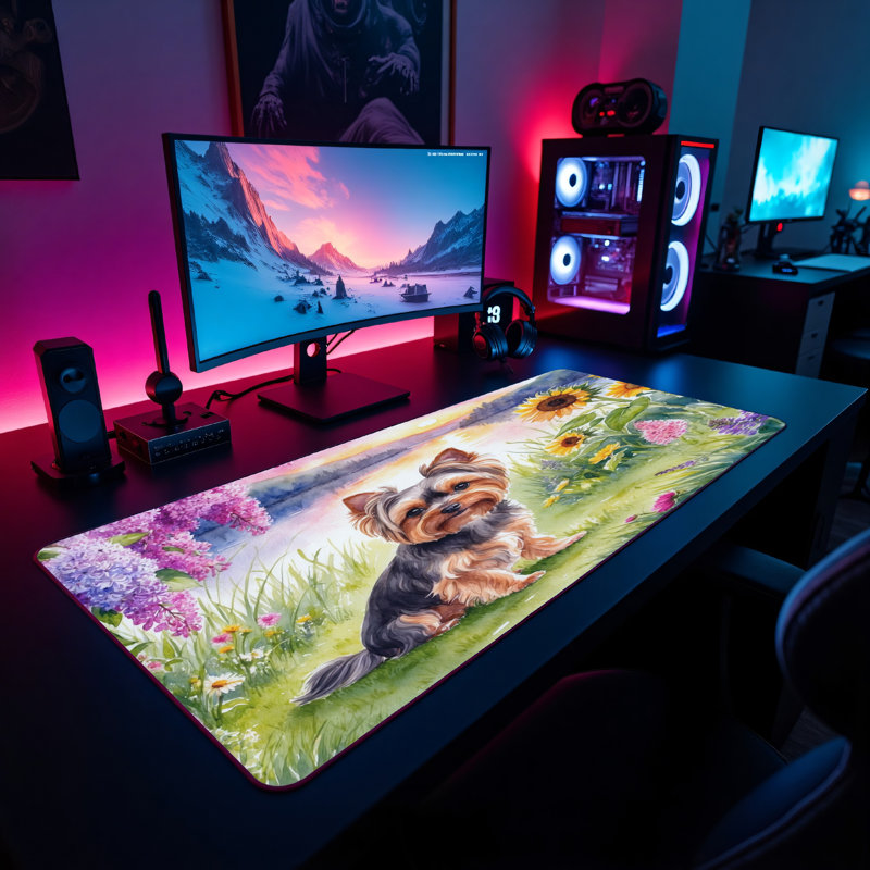 Polyester Desk Pad, 31.5x15.5