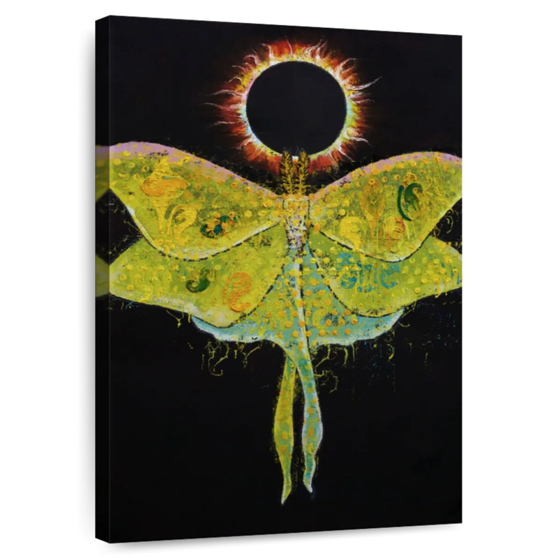 Luna Moth Eclipse, 48" H x 32" W