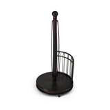 Gourmet Basics by Mikasa French Countryside Paper Towel Holder, 14-Inch, Black