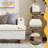 Fully Assembled Accent Chair with Distressed Wood-Grain Finish and Nailhead-Trimmed Armrests-1970043969-1970043968