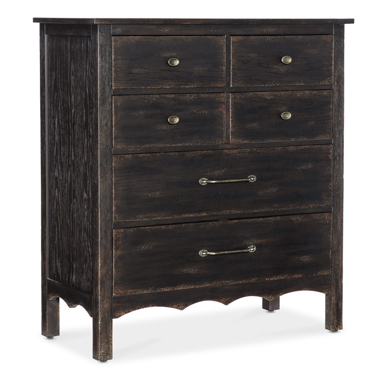 Americana 42'' W 6 - Drawer Dresser, Black