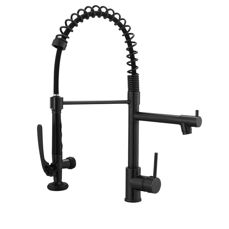 GAWEZA Pull Down Kitchen Faucet, Black Bronze