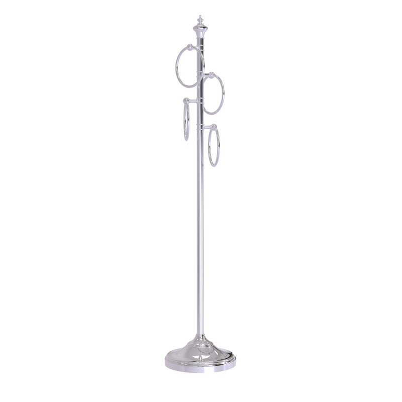 Porte-serviettes sur pied Gober, Chrome poli