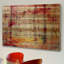 « floated red water » par parvez taj,, reproduction d’art sur bois de pin naturel-19740364