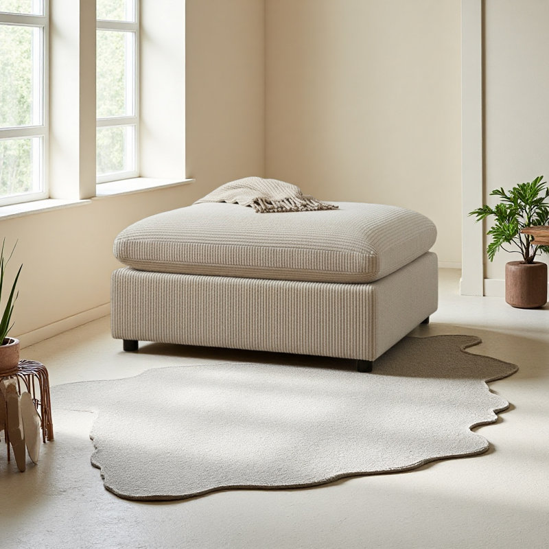 Repose-pieds Chelsea, Beige
