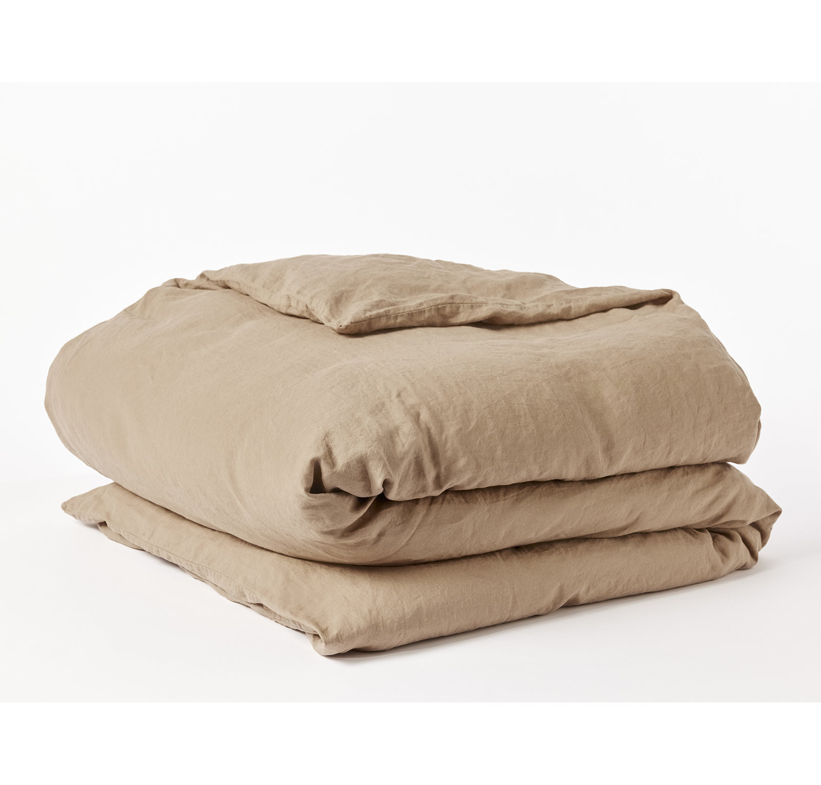 Organic Relaxed Linen Linen Duvet Cover, Full/Queen Duvet Cover, Doe