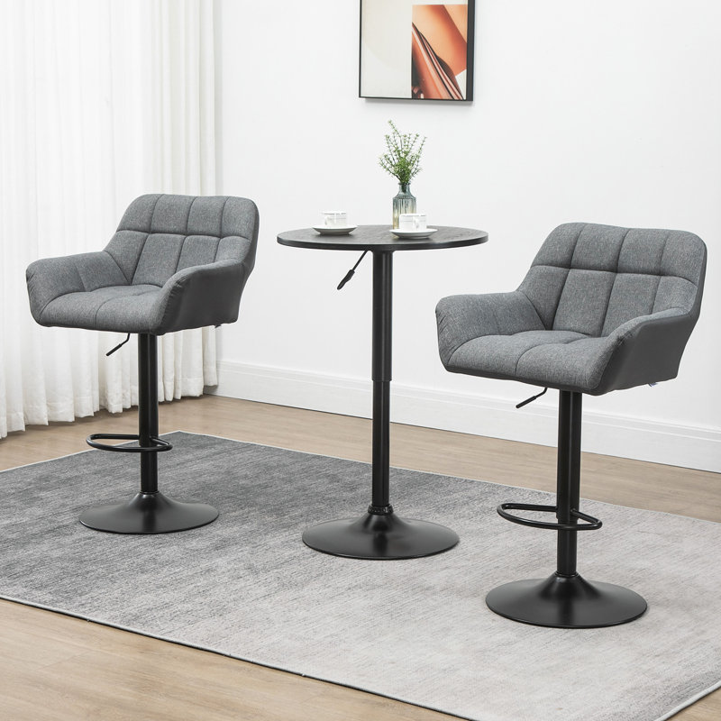 Tabouret Chermore, Gris