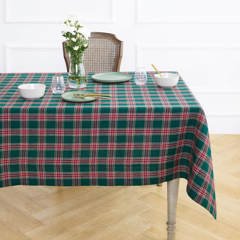 Green Tartan Plaid - Tablecloth, 52" Square