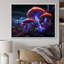 Magical Mushroom Glowing Midnight Forest I sur impression sur toile-190951621-190951618