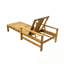 Wood Adjustable Backrest Outdoor Lounge Chair with soft cushion-1206363143