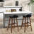 Counter Stool with Solid Wood Frame