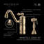 Whitehaus Collection Single Lever Faucet with Traditional Swivel Spout and Solid Brass Side Spray-208424535