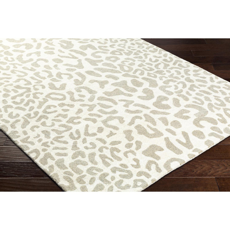 Bauwine Wool Animal Print Indoor Rug, Rectangle 9' x 12'