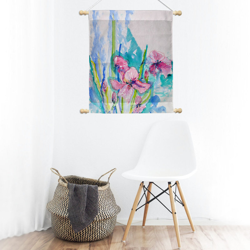 Suspension murale iris de polyester