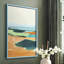 Reproduction encadrée turquoise et orange II - bois massif-1533469759-1533469746