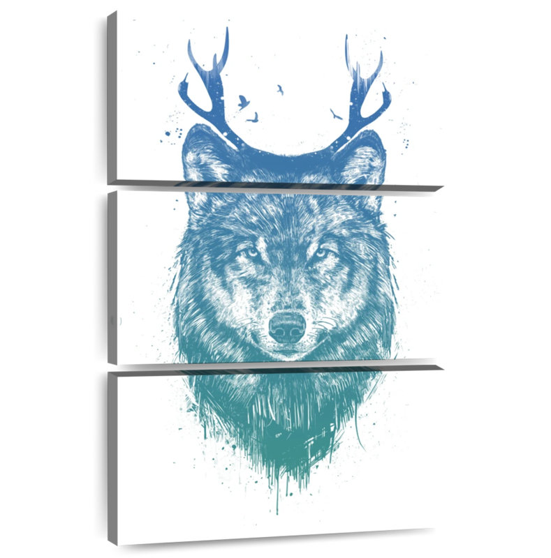 Brampt Deer Wolf, 50" H x 32" W
