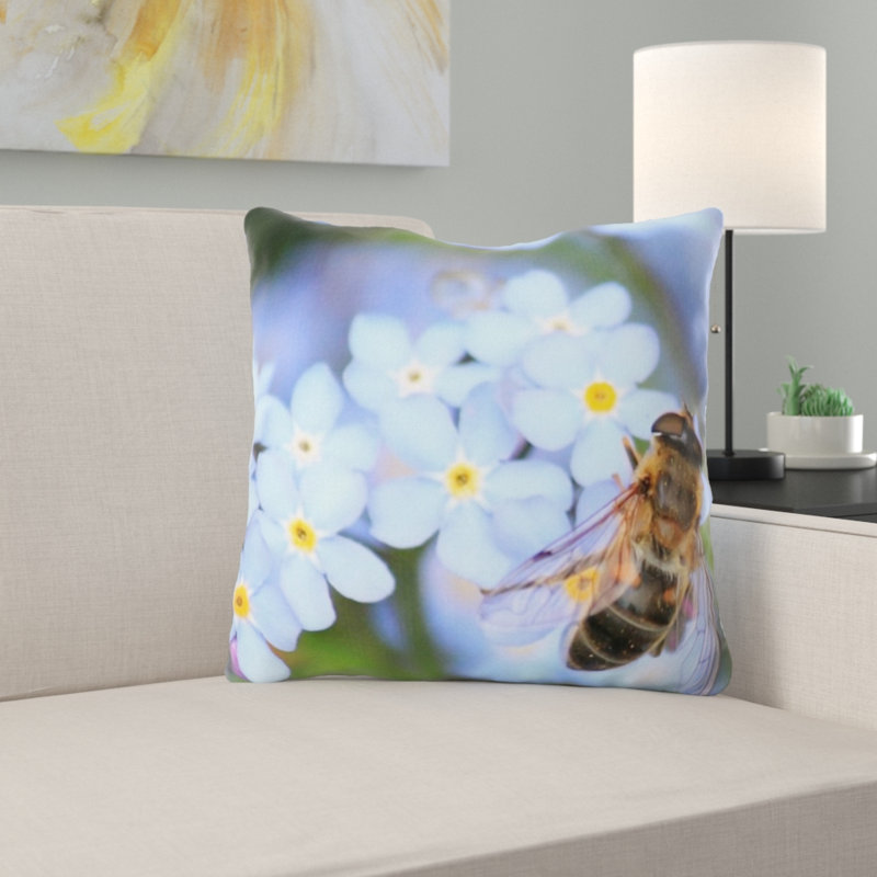 Coussin « oublier me ne pas jeter »