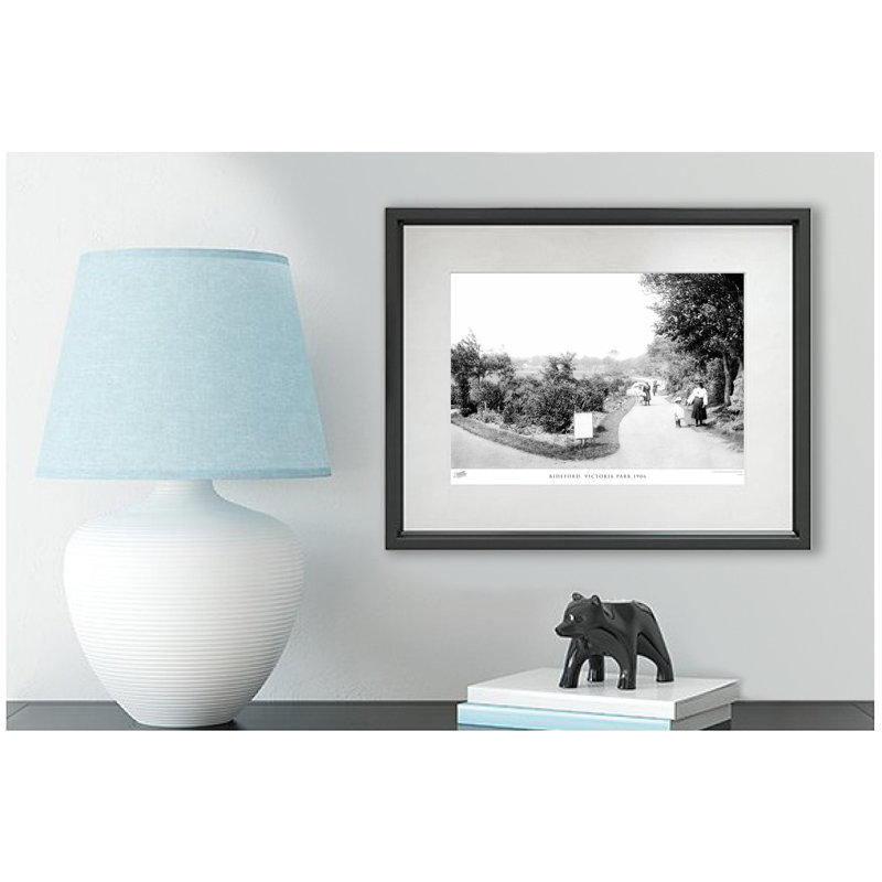 Bideford, Victoria Park 1906 - Single Picture Frame Print, 28cm H x 36cm W x 2.3cm D