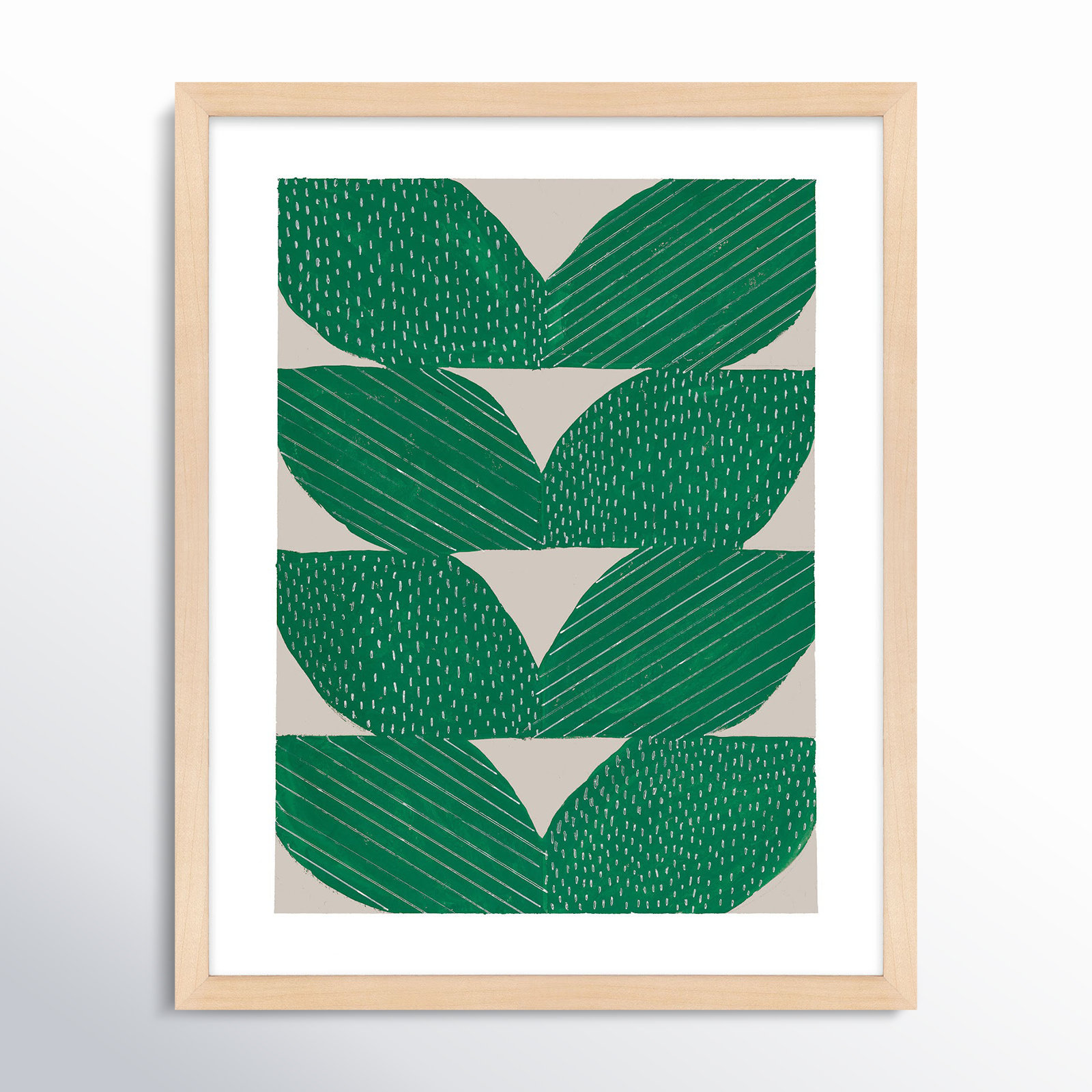 Chevron by Andrea Stokes, 20" H x 16" W x 1.25" D, Brown