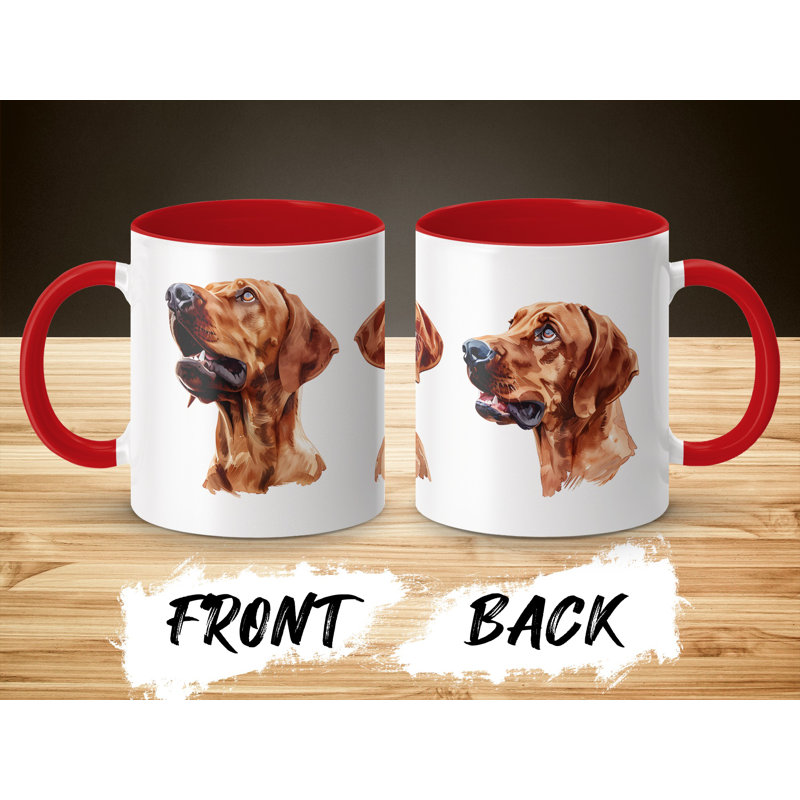 Ceramic Coffee Mug, Red