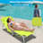 3-In-1 Heavy Duty Tanning Chair With Face Hole Adjustable 5-Position Folding Chaise Lounge Chairs For Outside Portable Lay Flat Beach Lounge Chair For Outdoor Sunbathing Patio Pool Lawn Camping Deck P-1707743057