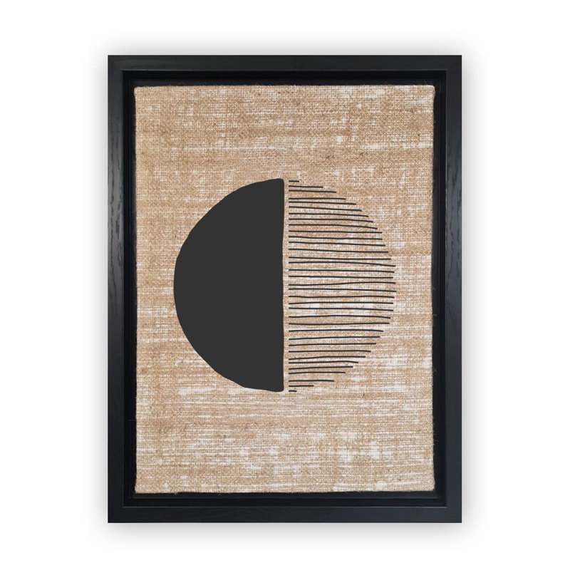 Peinture décorative sur toile, H 26 po x l 18,1 po, Noir