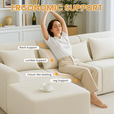 Canapé modulaire 116 po Cloud Couch