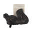Sculpture décorative de tête de cheval en métal pour décoration intérieure - figurine d'animal classique pour décoration de statue de chambre Livin - 9 po, noir et blanc