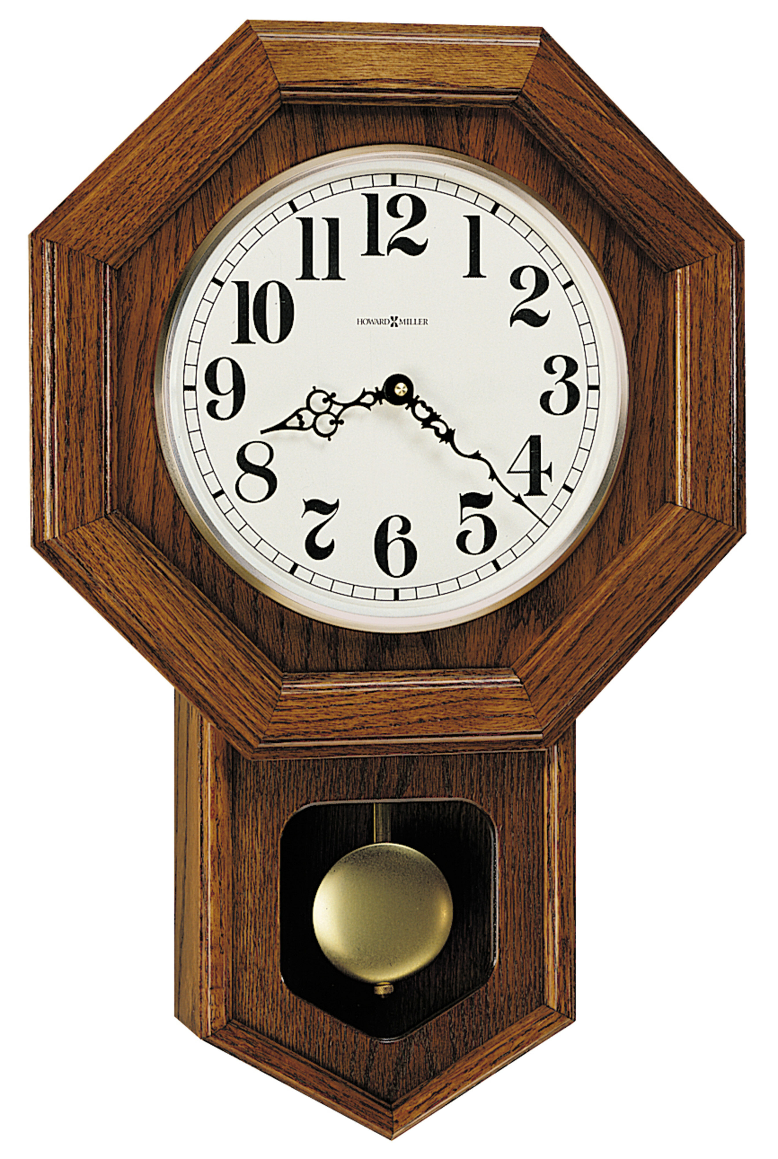 Old-Fashioned Wall Clock Battery Operated Quartz Wood Pendulum Clock Silent  Wood School Regulator Design Decorative Wall Clock Pendulum for Living