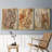" Tree Texture Triptych I " 3 - Pieces Painting Print-69982858-69982857