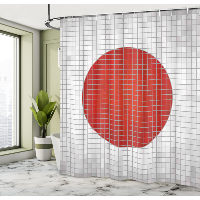 Shower Curtain Set + Hooks, 84" H x 69" W