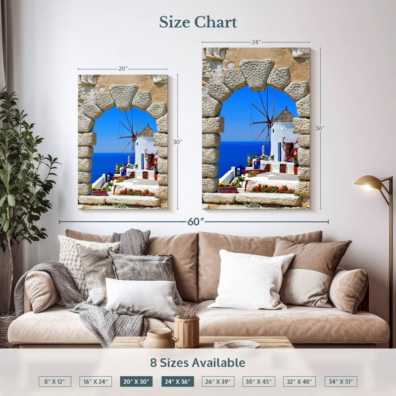 Gillard Window Windmill View, 36" H x 24" W