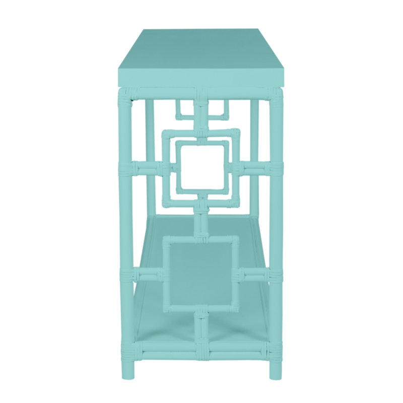 Sobe 60'' W Console Table, Turquoise