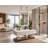Brushed Gold Ceiling Suspended Vertical 1 Side LED Mirror 
