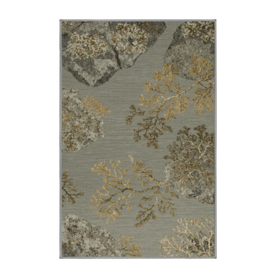 Tapis brun lavable à la machine