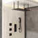 Rodeo 32"X16" Ceiling Mounted 3-Function Thermostatic Complete Shower System With Body Jets And Slide Bar