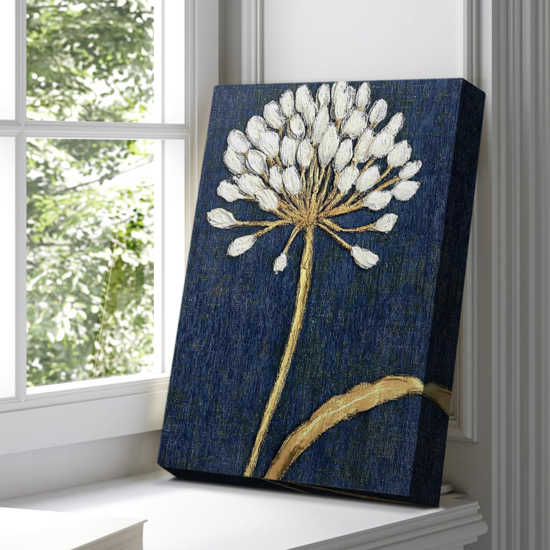 Toile tendue à motif floral CLVI Gallery - prête à être accrochée, H 18 po x l 12 po
