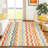 Machine Washable Indoor/Outdoor Bourkelands ACN2342 Stripes Rug-534234701
