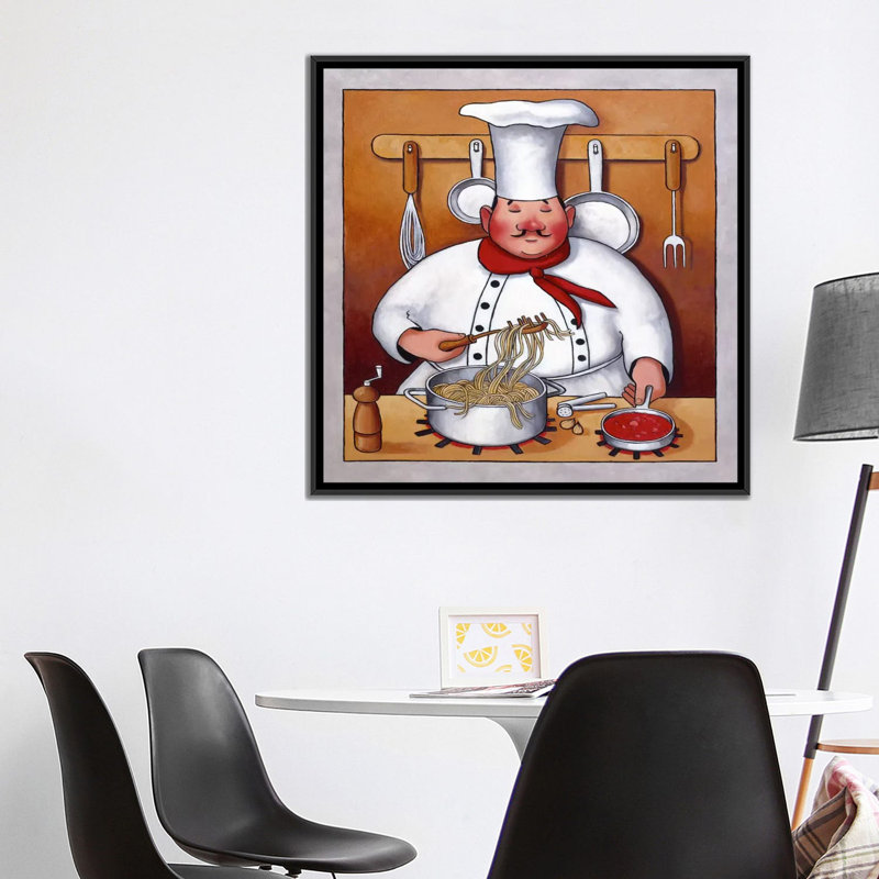 « chef de file 4 » par john zaccheo, impression sur toile, H 18 po x l 18 po x P 1,5 po, Toile encadrée noire, Pas de tapis