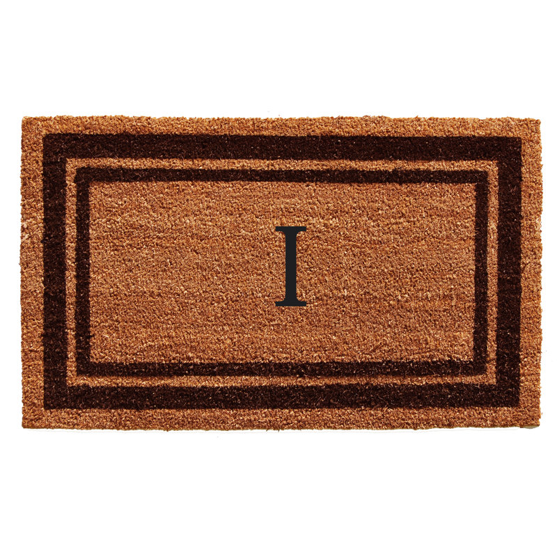 Tapis d'entrée antidérapant Stortz, Brun foncé / brun, I, Rectangle 2 pi x 3 pi