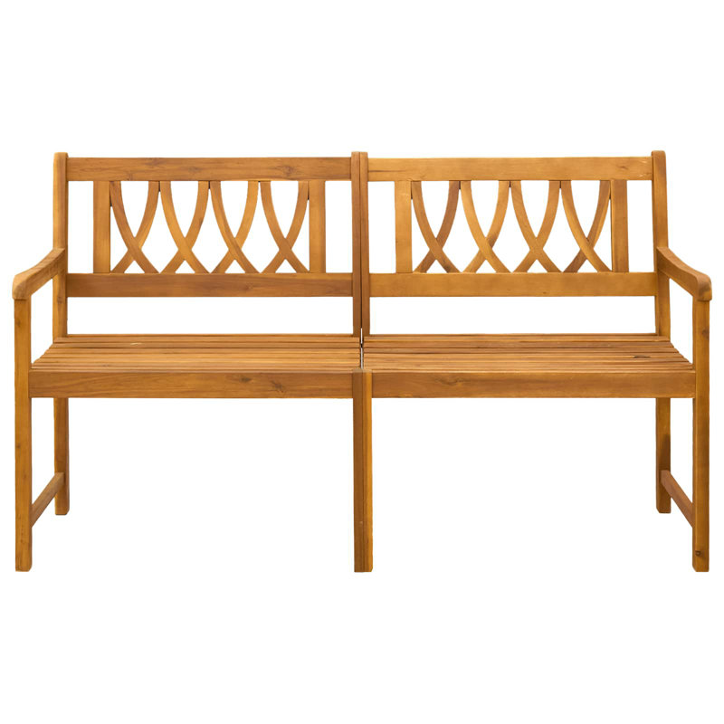 Outdoor Bench, 90cm H x 150cm W x 55.5cm D