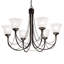 Elba 6 - Light Candle Style Chandelier